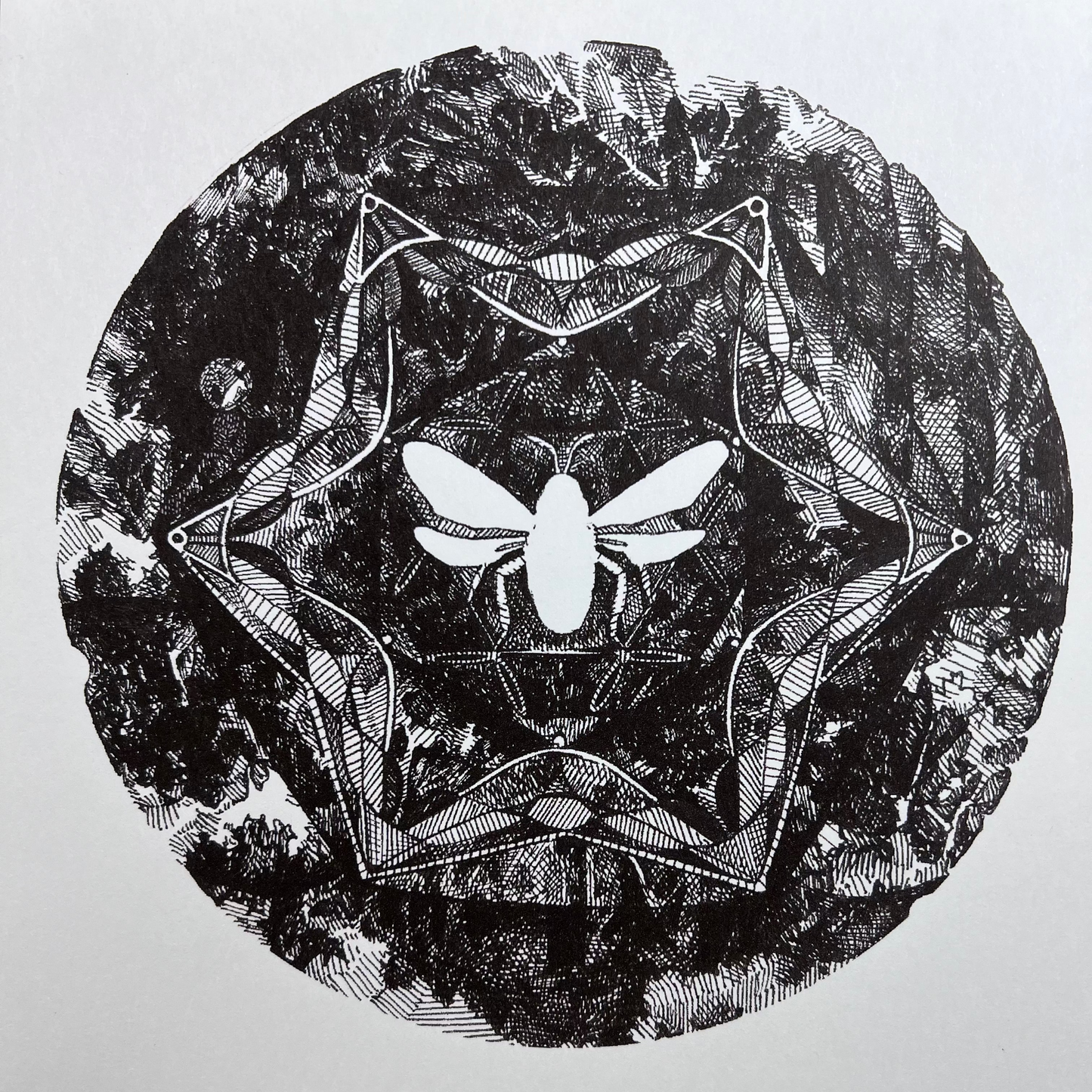 Spirograph Print- Honey Bee