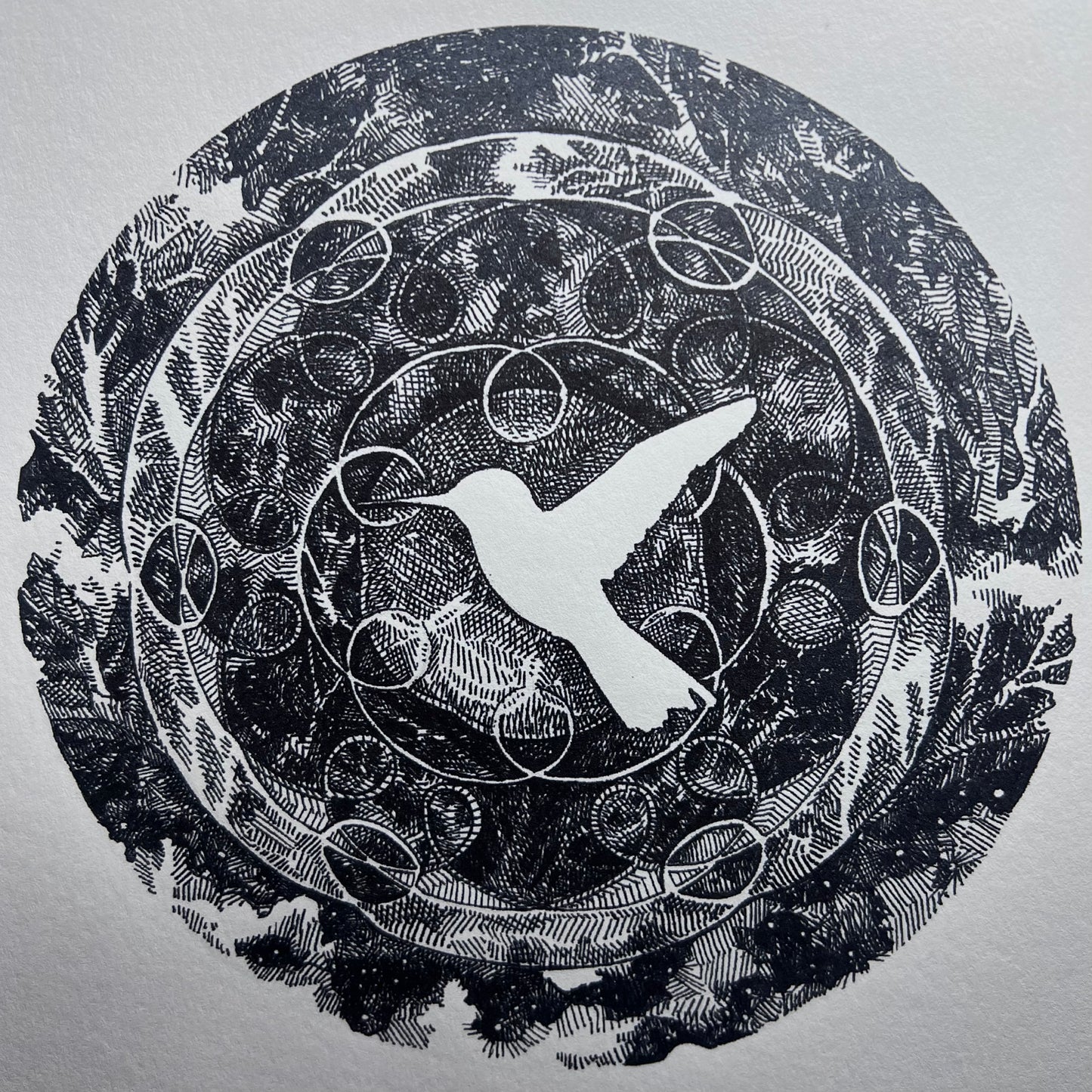 Spirograph Print- Hummingbird