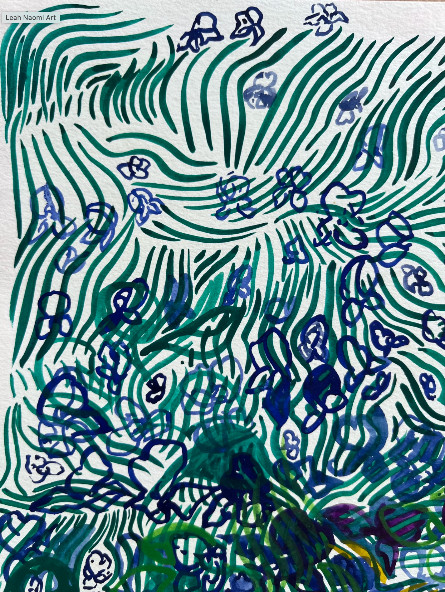 Green Stroke Violet Patch