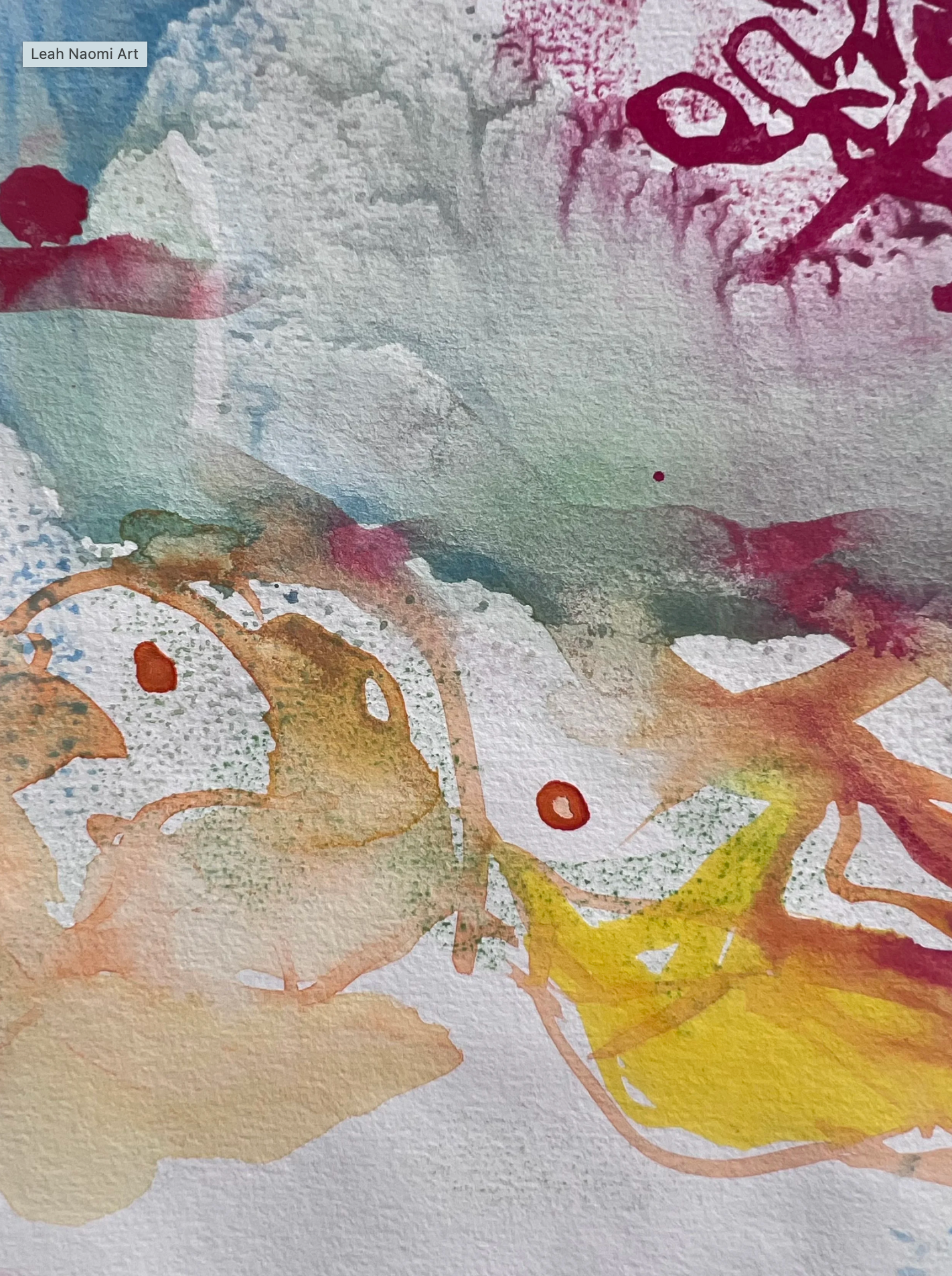 Floral Calligraphy Abstract