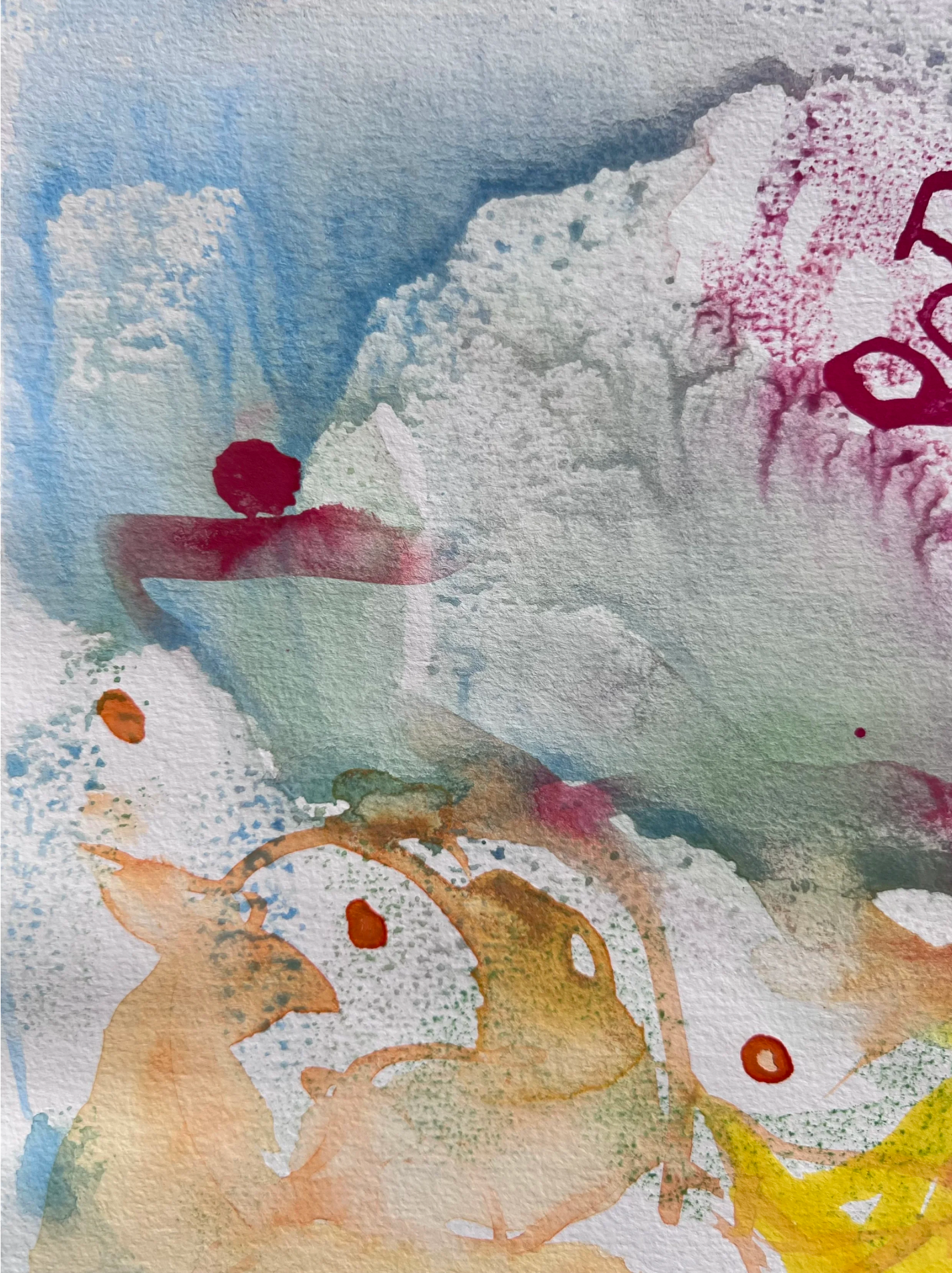 Floral Calligraphy Abstract