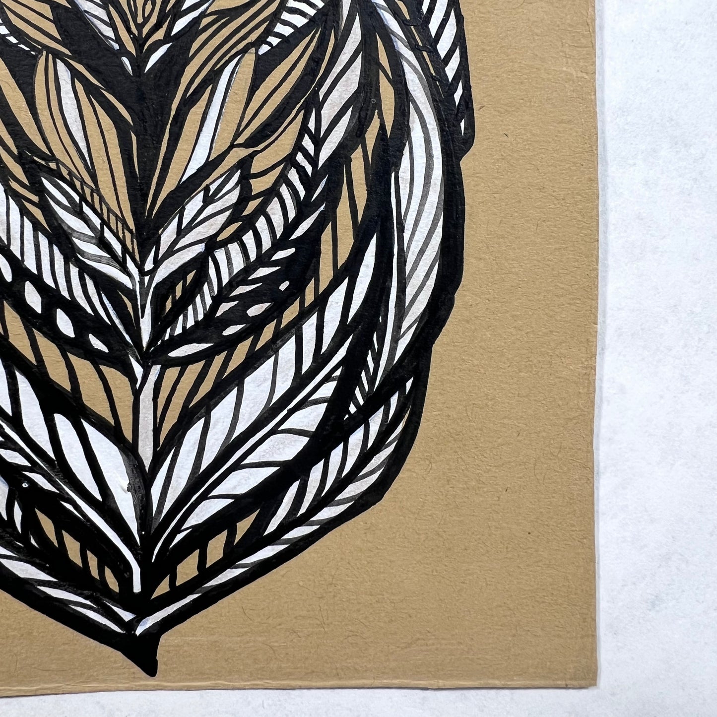 Brushwork Flower Illustration