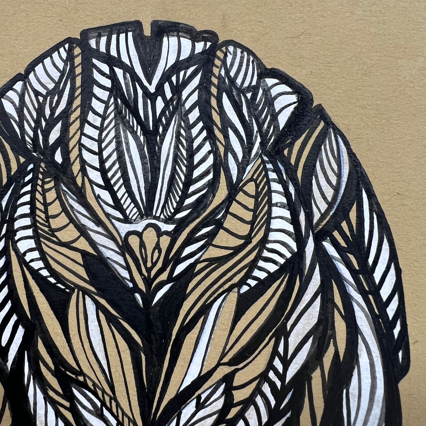 Brushwork Flower Illustration