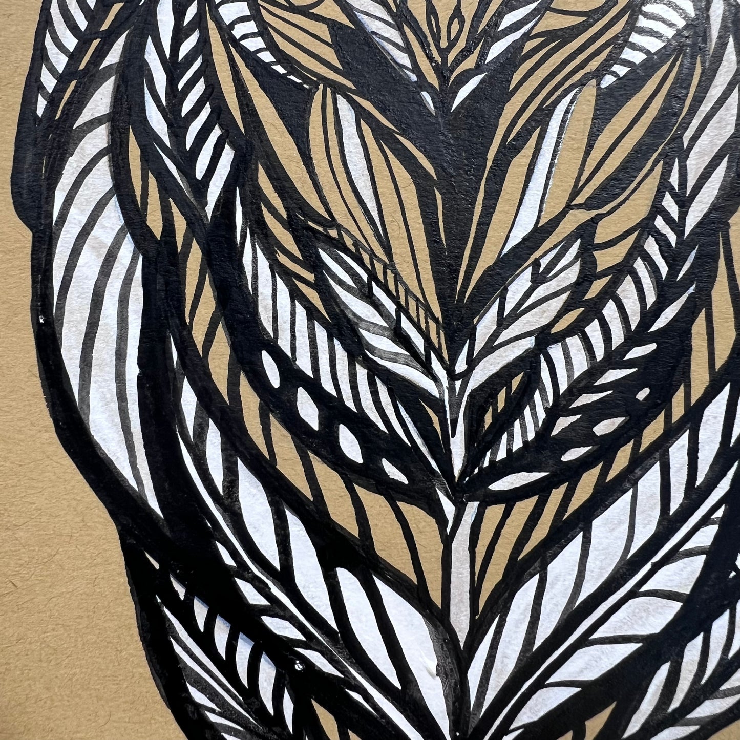 Brushwork Flower Illustration