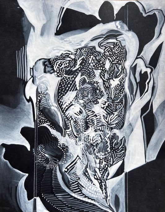 Abstract White Floral