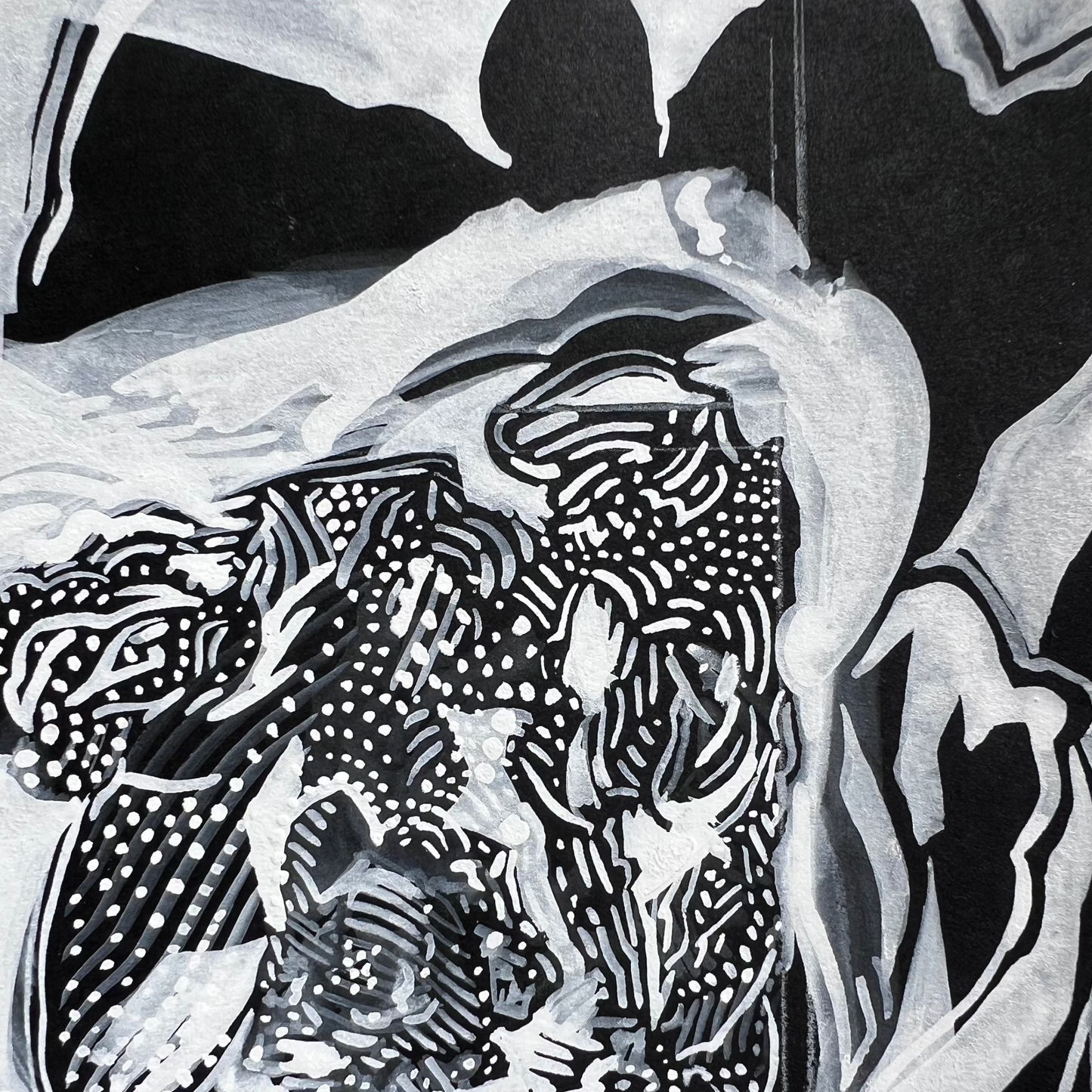 Abstract White Floral