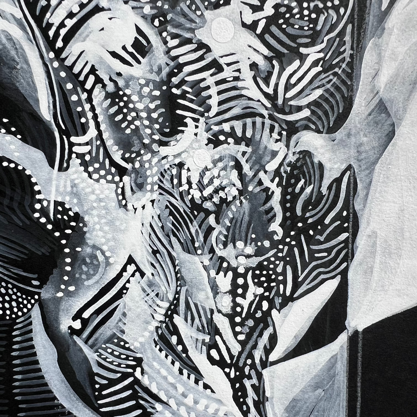 Abstract White Floral