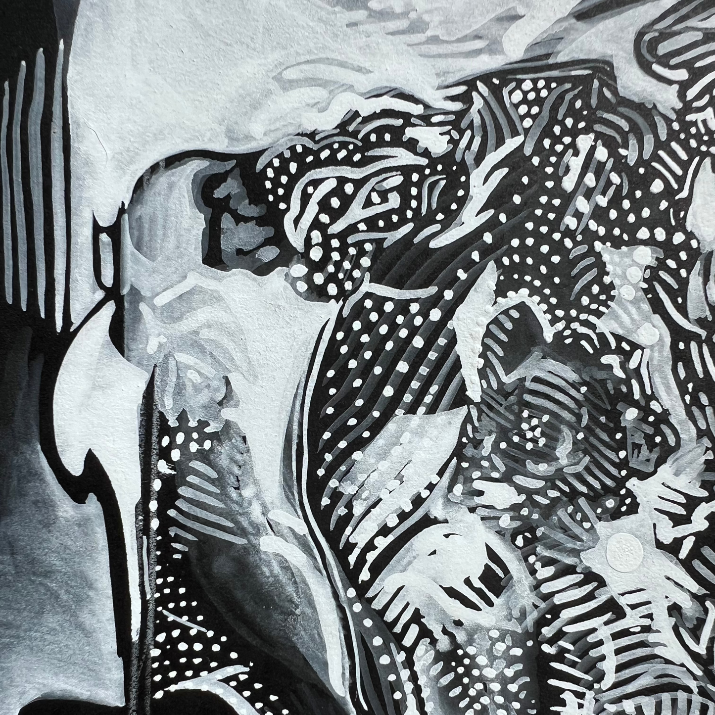 Abstract White Floral