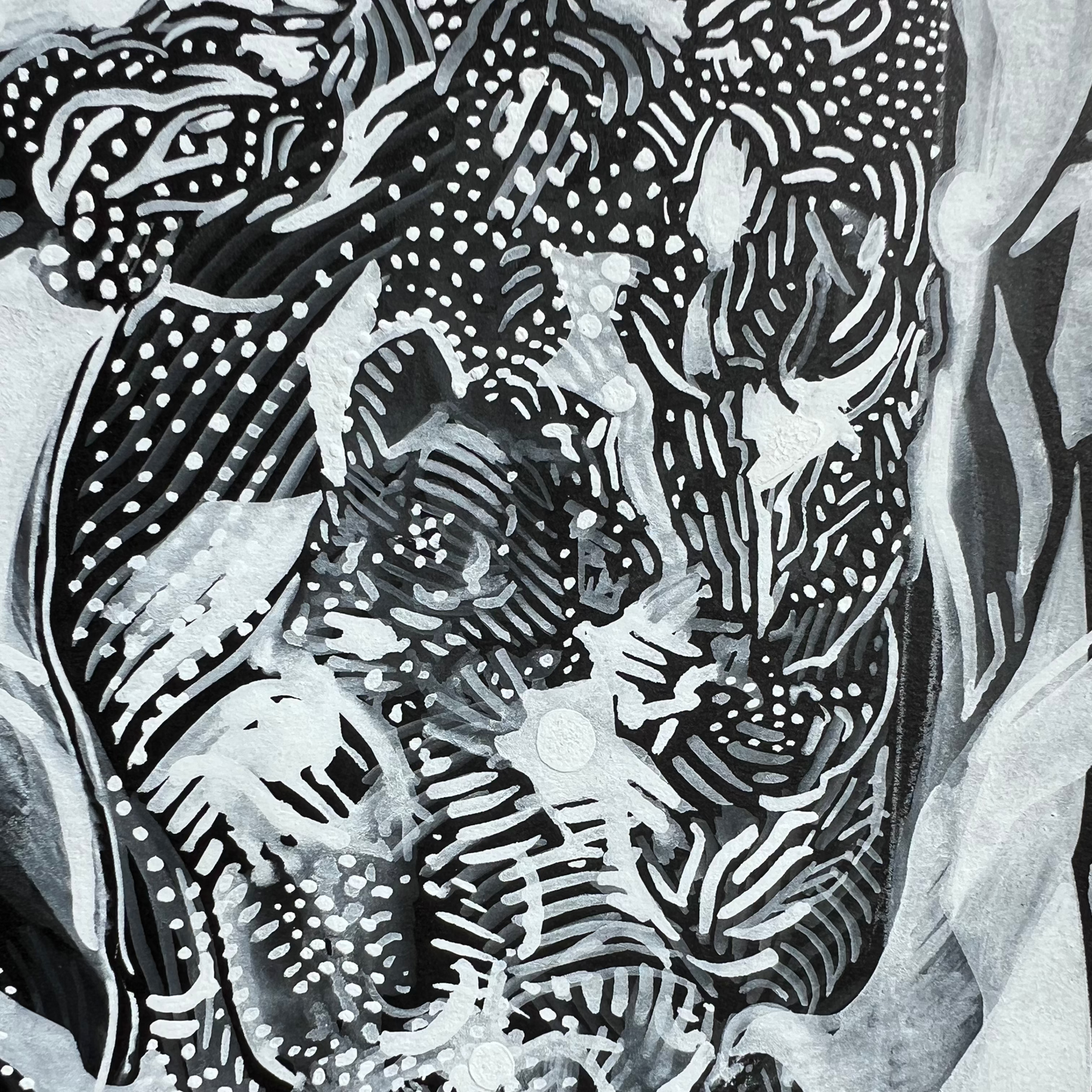 Abstract White Floral