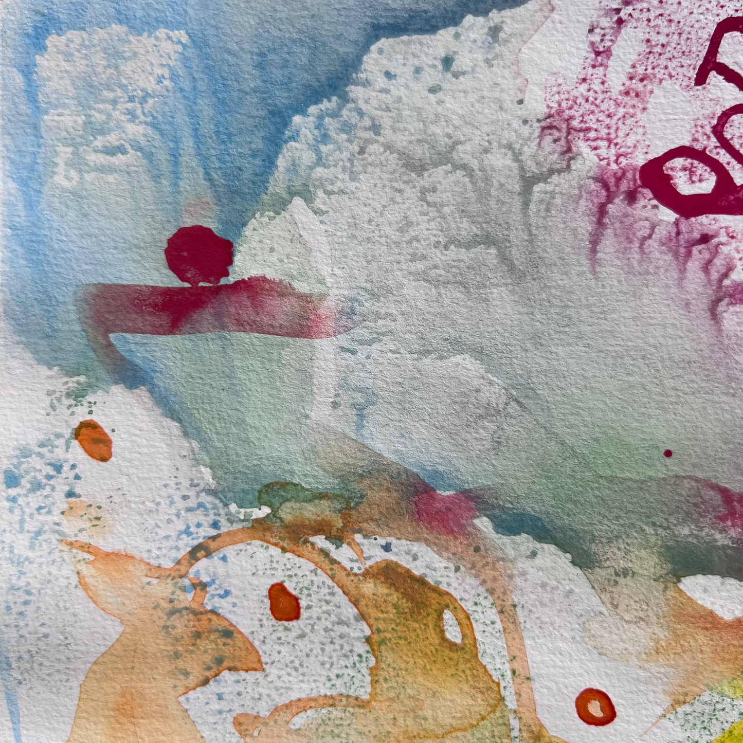 Floral Calligraphy Abstract