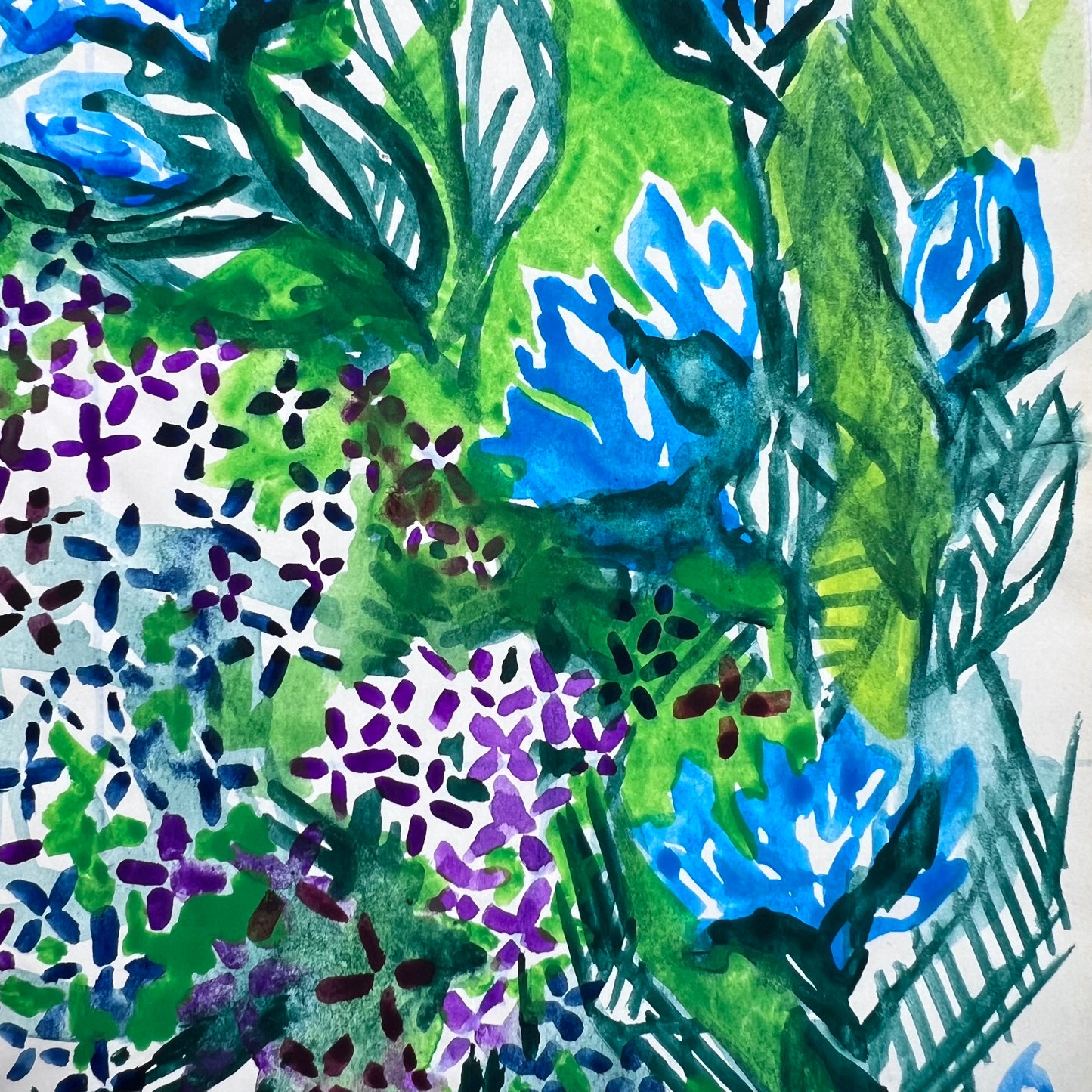 Sketchbook Watercolor Floral Pages