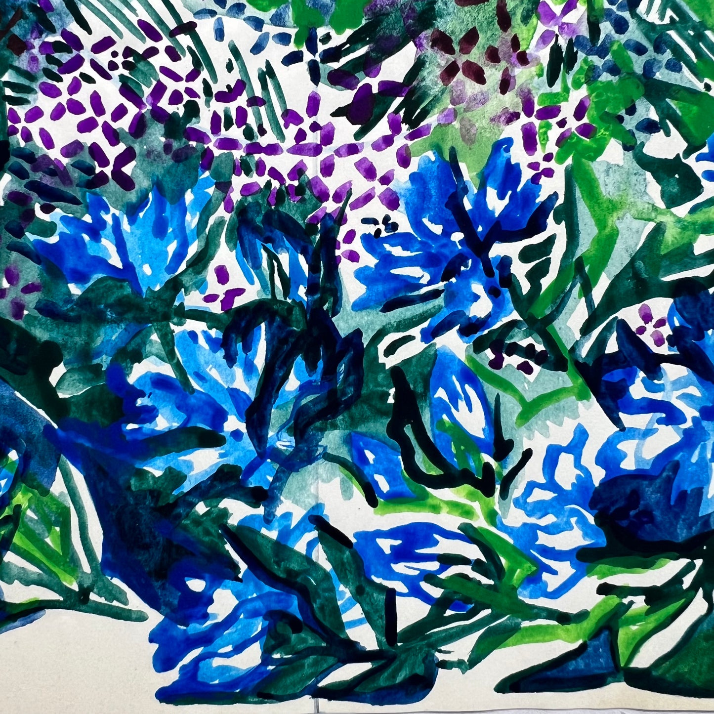 Sketchbook Watercolor Floral Pages