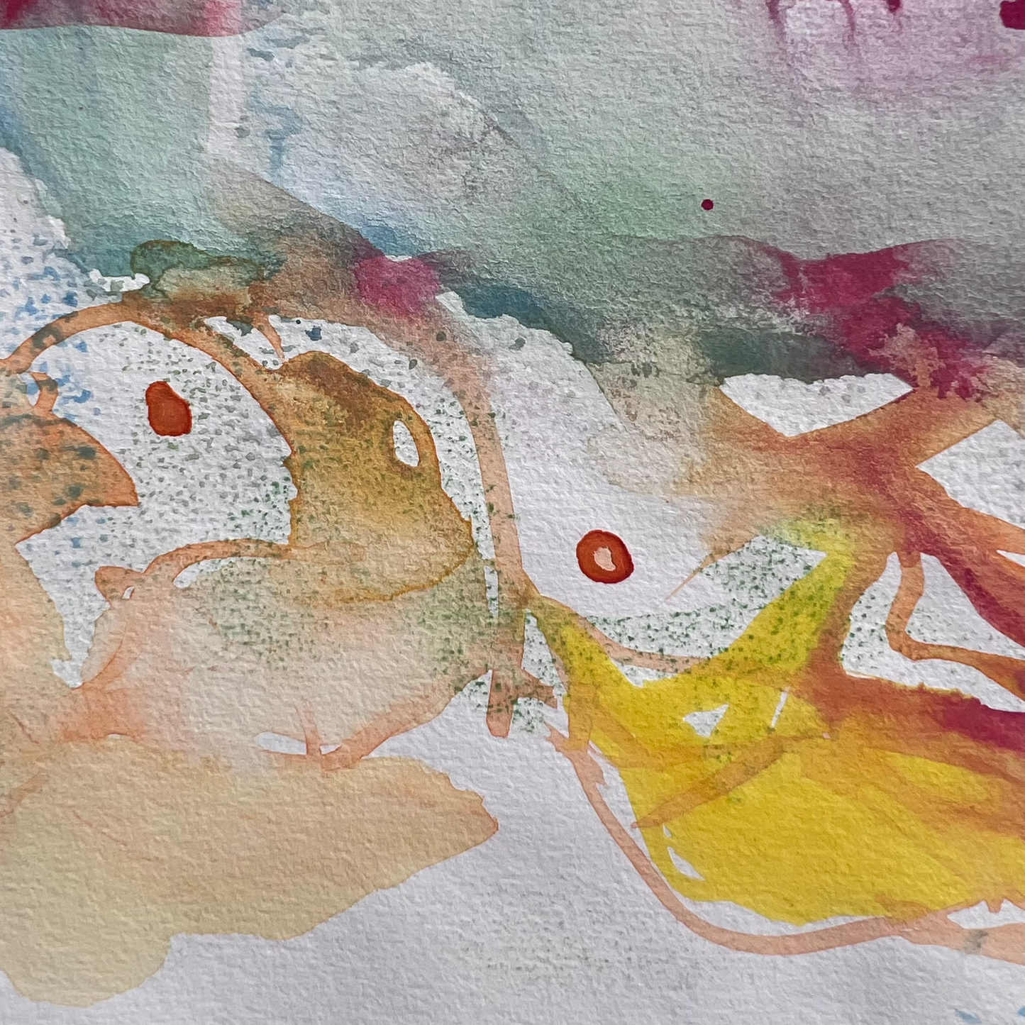 Floral Calligraphy Abstract