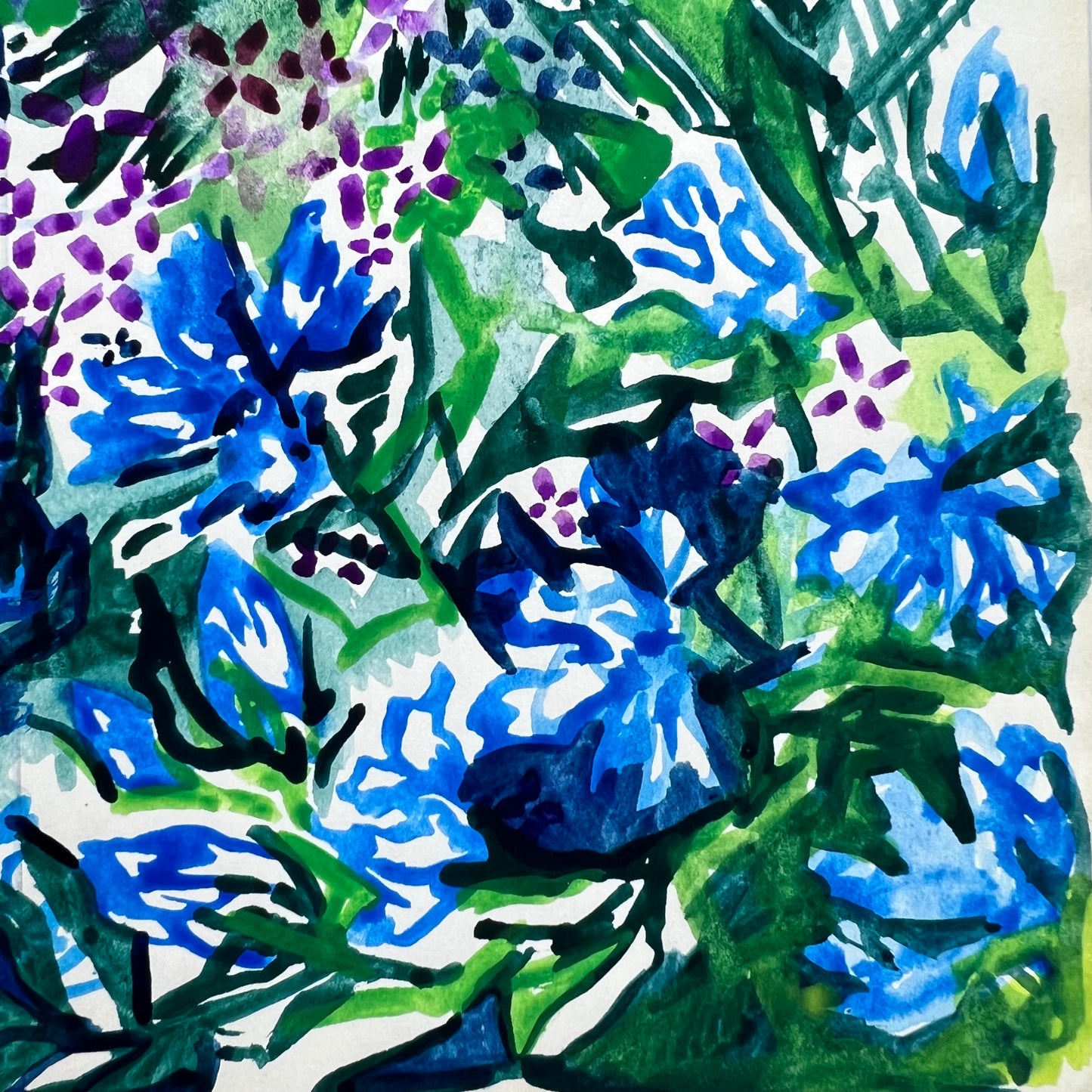 Sketchbook Watercolor Floral Pages