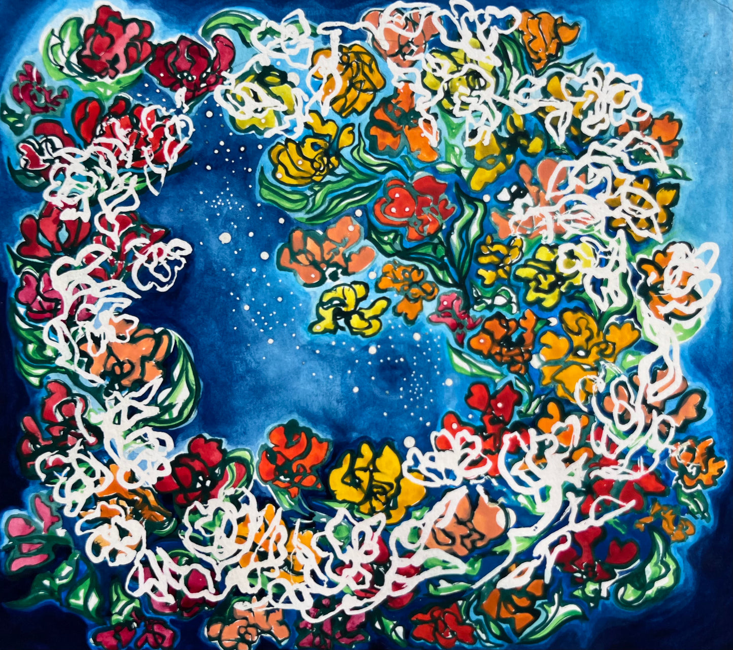 Circular Celestial Floral