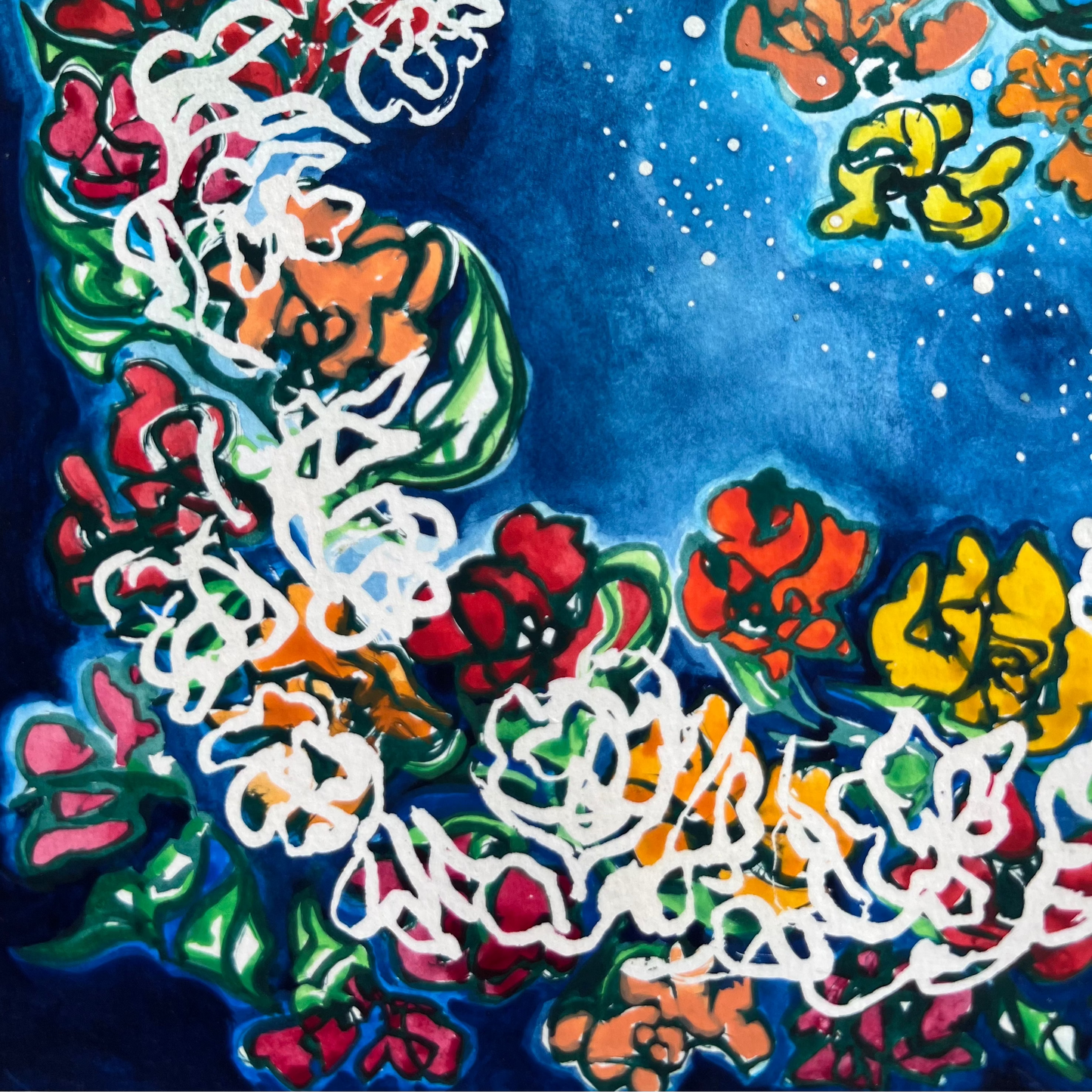 Circular Celestial Floral