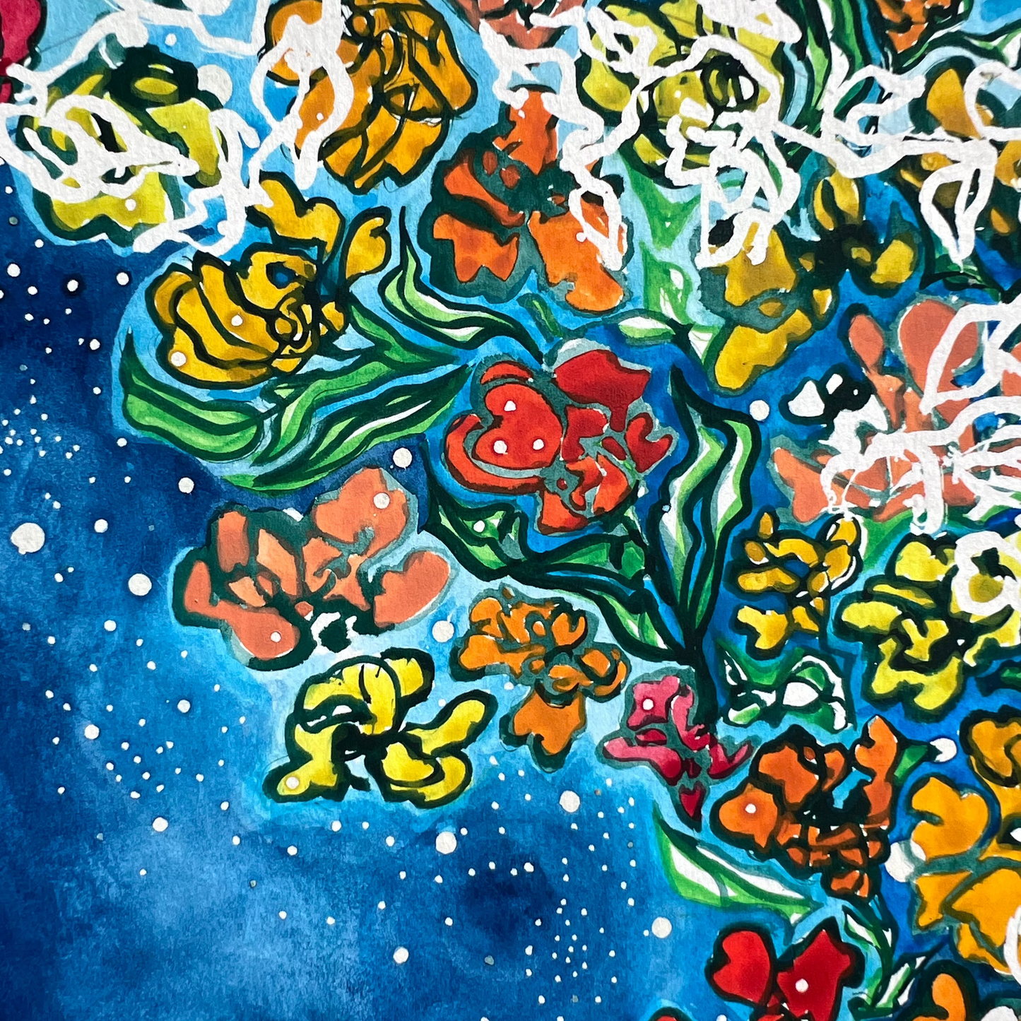 Circular Celestial Floral